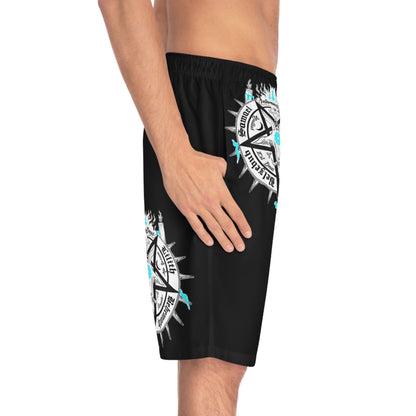 “Cynner Swimmer” Men's Board Shorts (AOP)