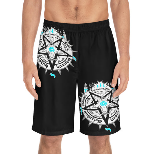 “Cynner Swimmer” Men's Board Shorts (AOP)