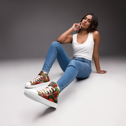 “Bluntastic” Women’s high top canvas shoes