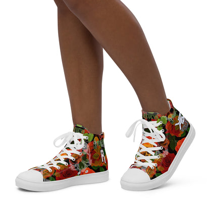 “Bluntastic” Women’s high top canvas shoes