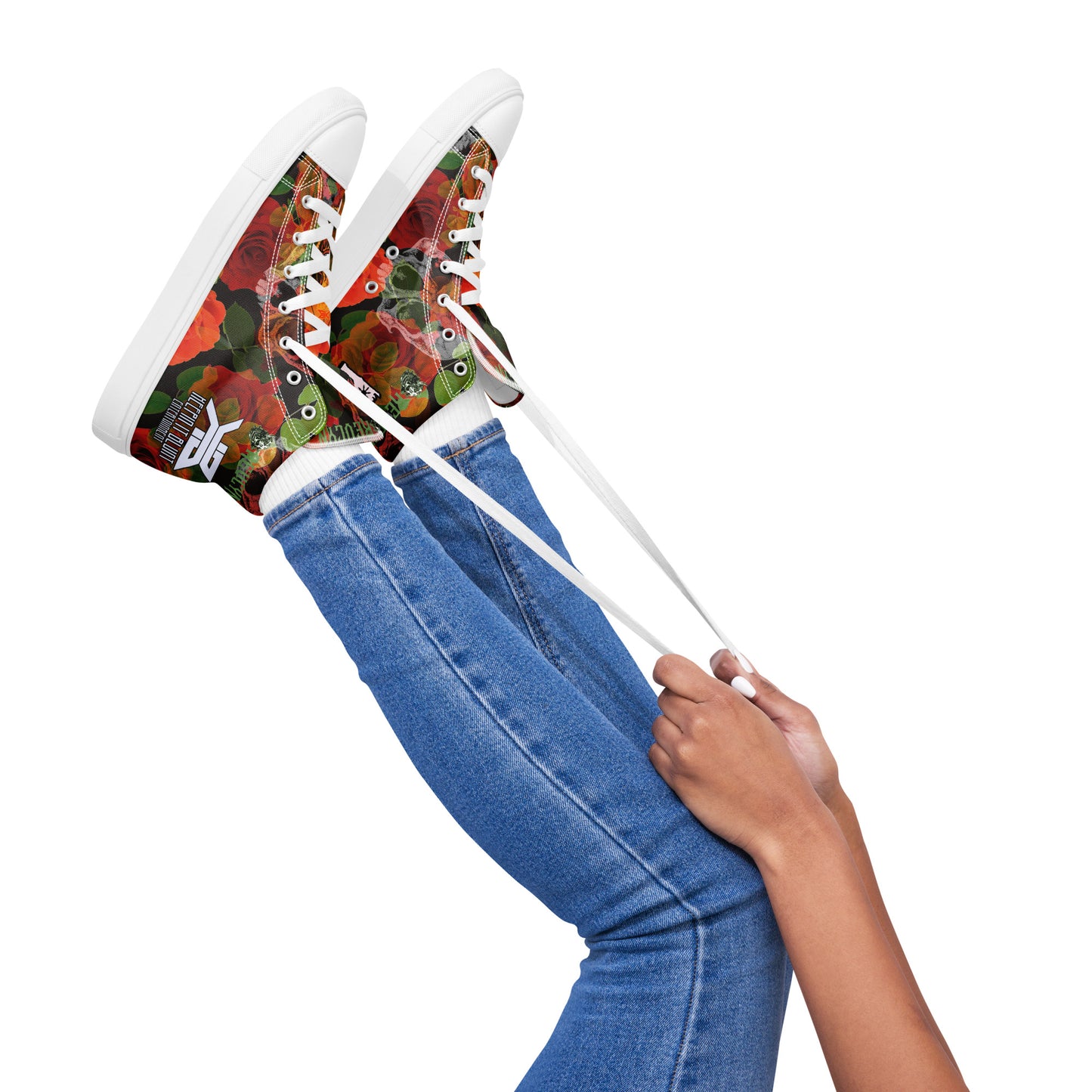 “Bluntastic” Women’s high top canvas shoes