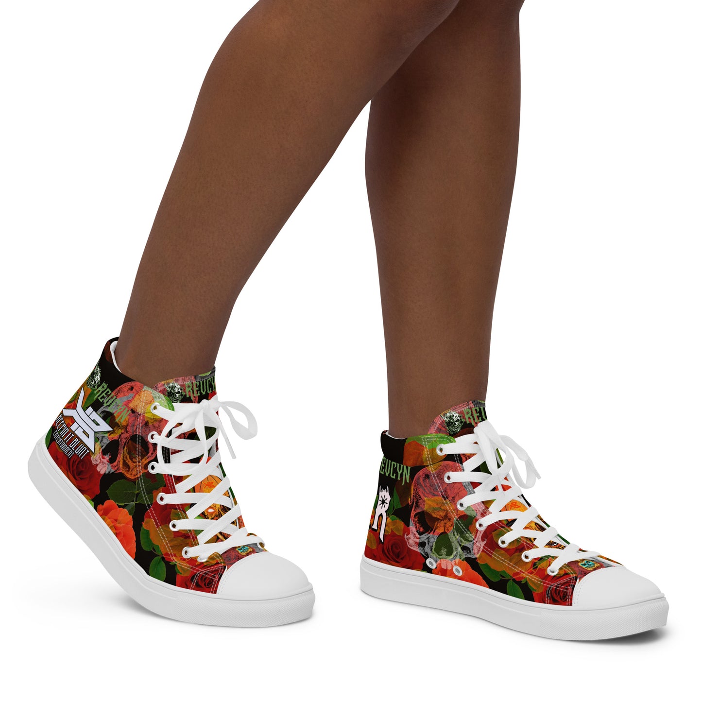 “Bluntastic” Women’s high top canvas shoes